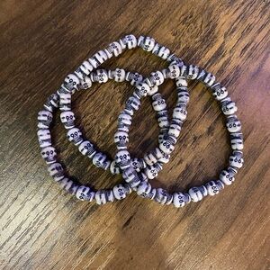 Set of 3 Skeleton Bracelets